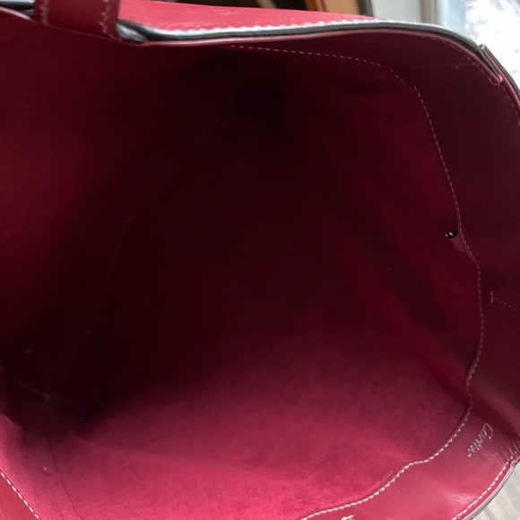 CARTIER Happy Birthday Bordeaux Red  Leather tote with suade  interior - Picture 5 of 11